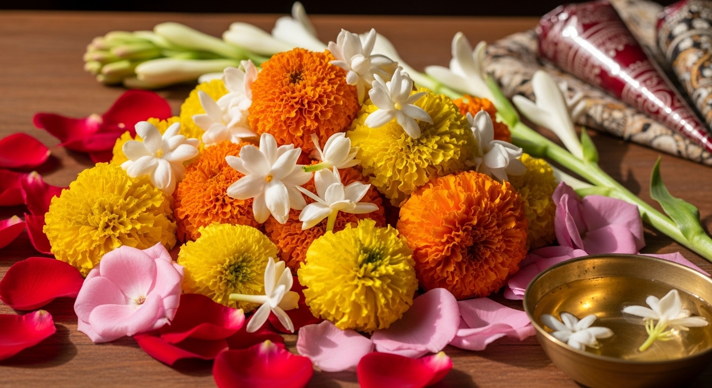 Flowers for Henna: Tradition, Aroma, and the Botanical Craft Behind Mehndi