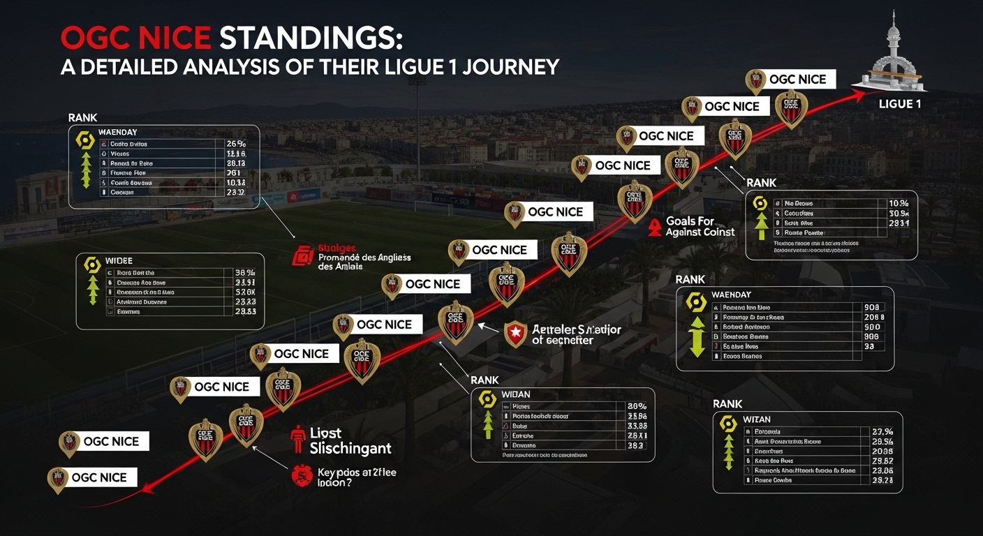 OGC Nice Standings: A Detailed Analysis of Their Ligue 1 Journey