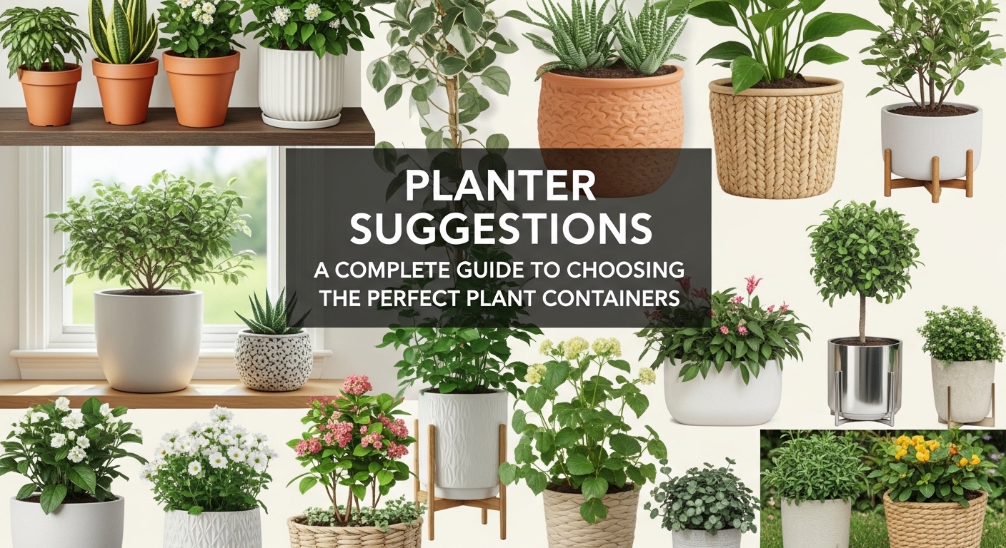 Planter Suggestions: A Complete Guide to Choosing the Perfect Plant Containers