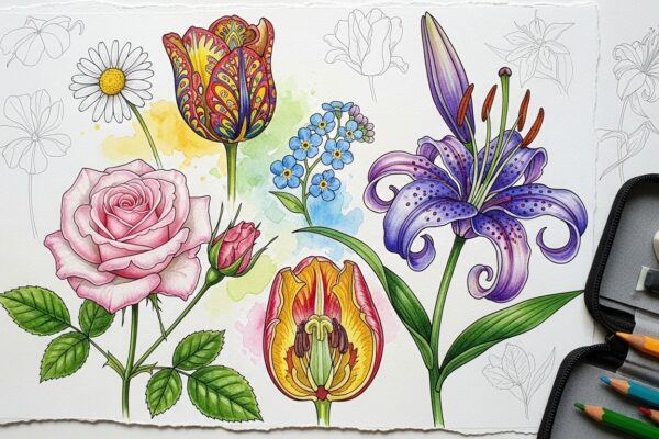 Flowers Drawing: A Creative Expression of Nature