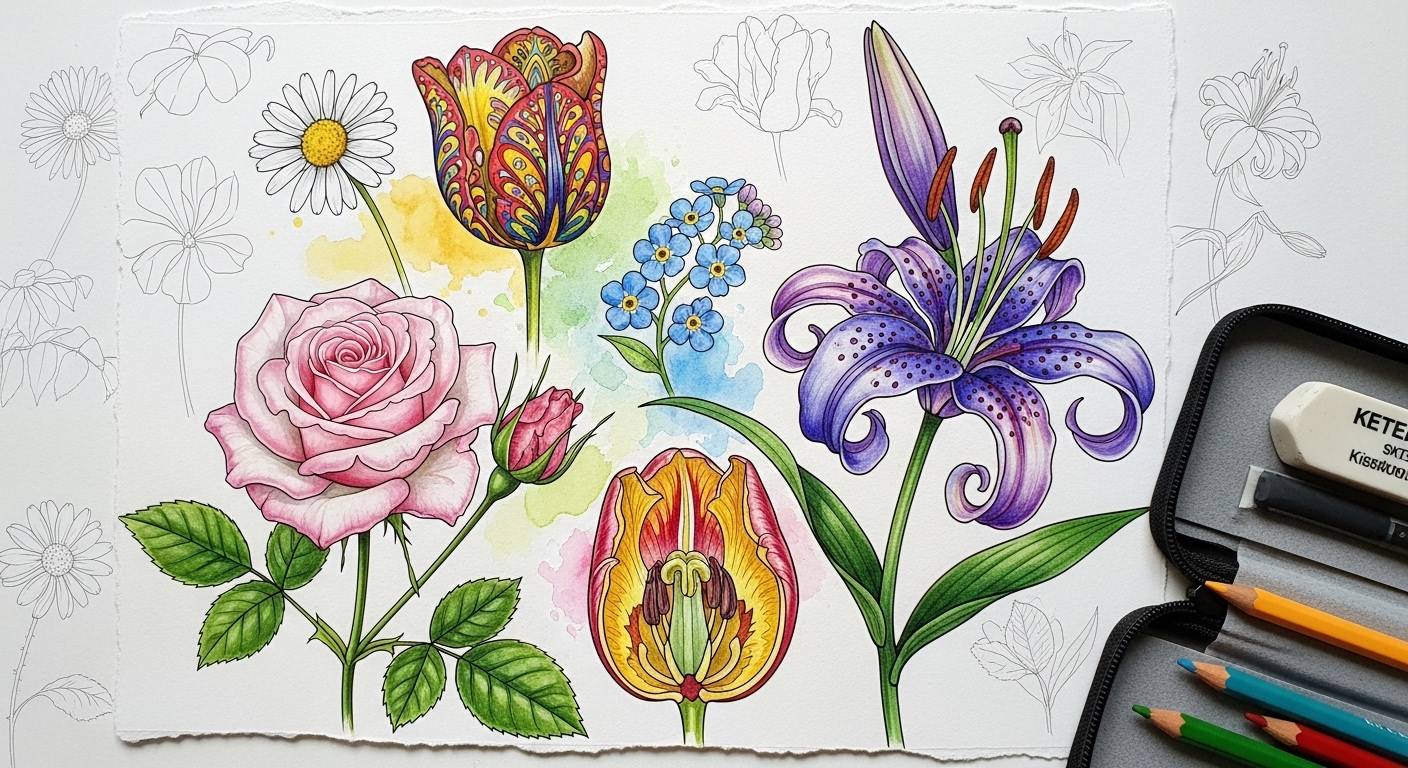 Flowers Drawing: A Creative Expression of Nature